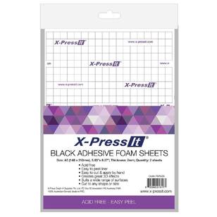 X -Press It - A5 &nbsp;Black Adhesive Foam Sheets