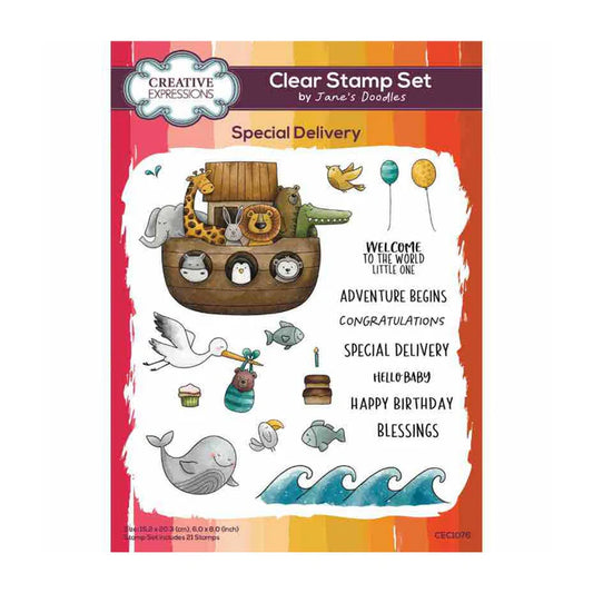 Creative Expressions Clear Stamp Set - Special Delivery