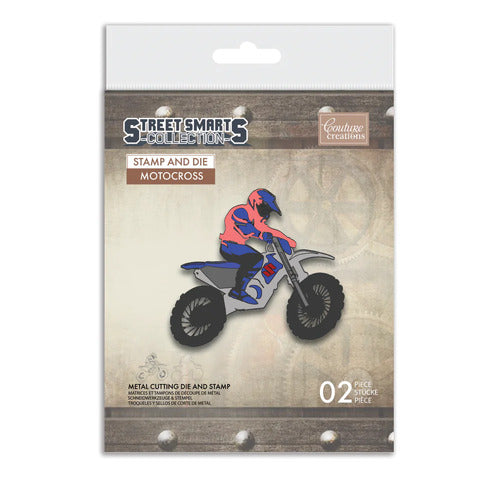 Couture Creations Stamp and Die Set - Street Smarts  - Motocross