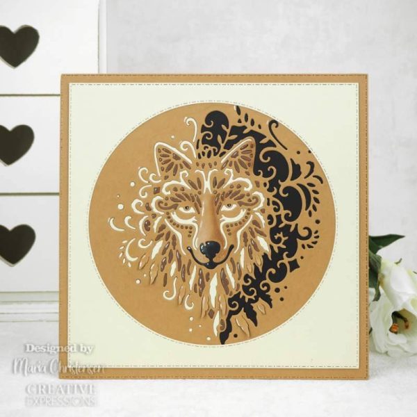 Creative Expressions - Paper Cuts Collection - Wise Wolf