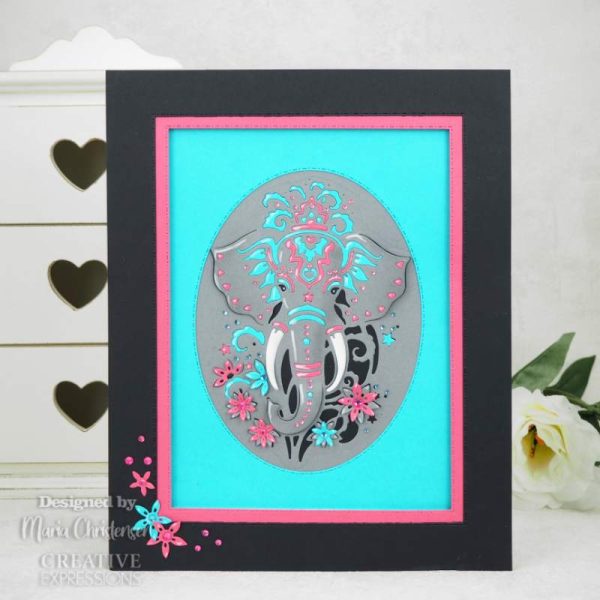 Creative Expressions - Paper Cuts Collection - Exotic Elephant