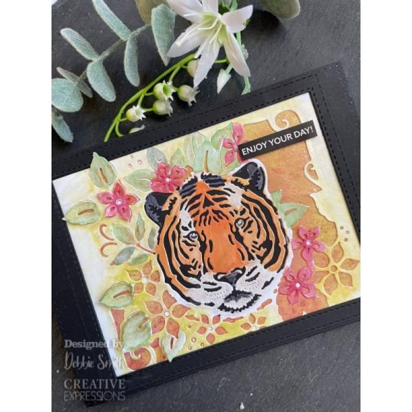 Creative Expressions - Paper Cuts Collection - Tiger Blooms