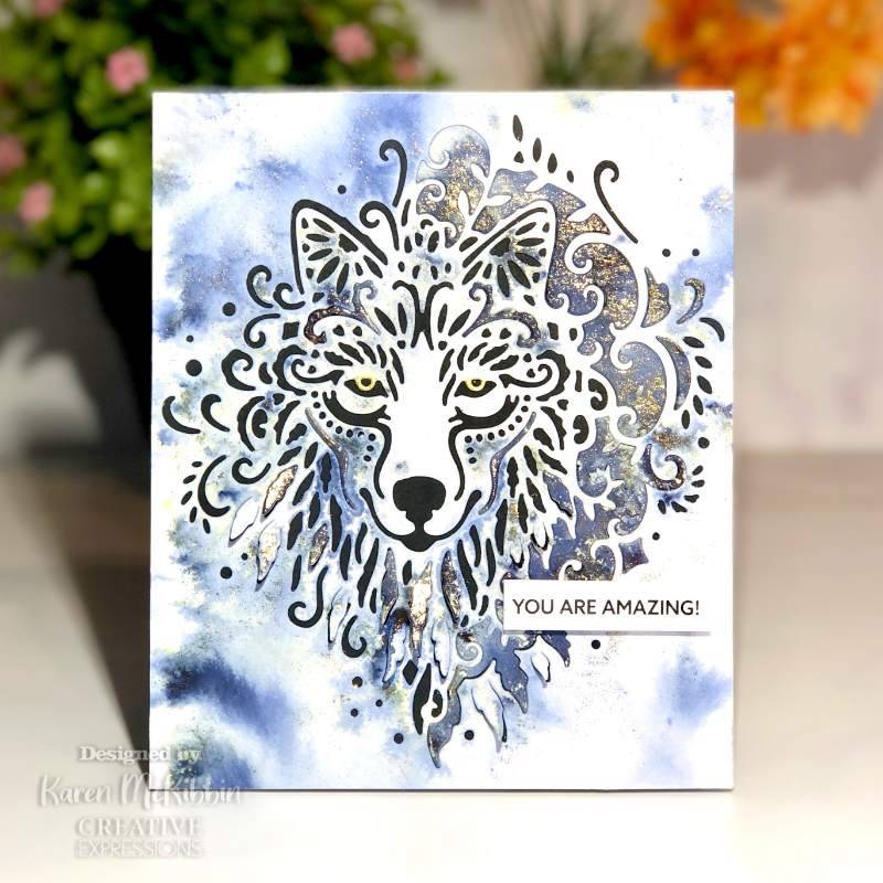 Creative Expressions - Paper Cuts Collection - Wise Wolf