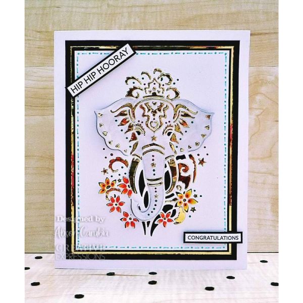 Creative Expressions - Paper Cuts Collection - Exotic Elephant