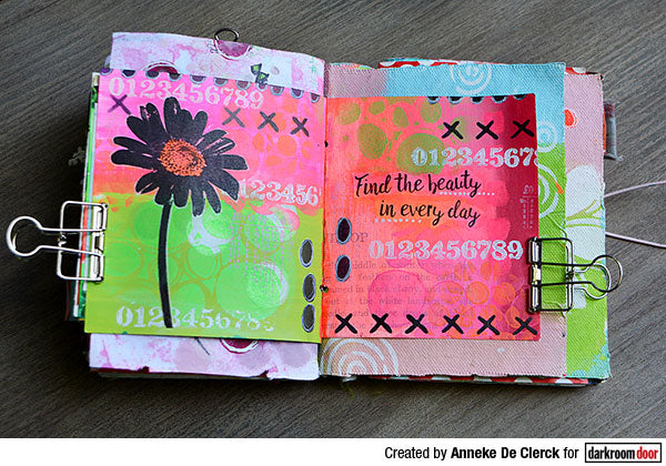 Rubber Stamp - Darkroom Door - Eclectic Stamp - Daisy