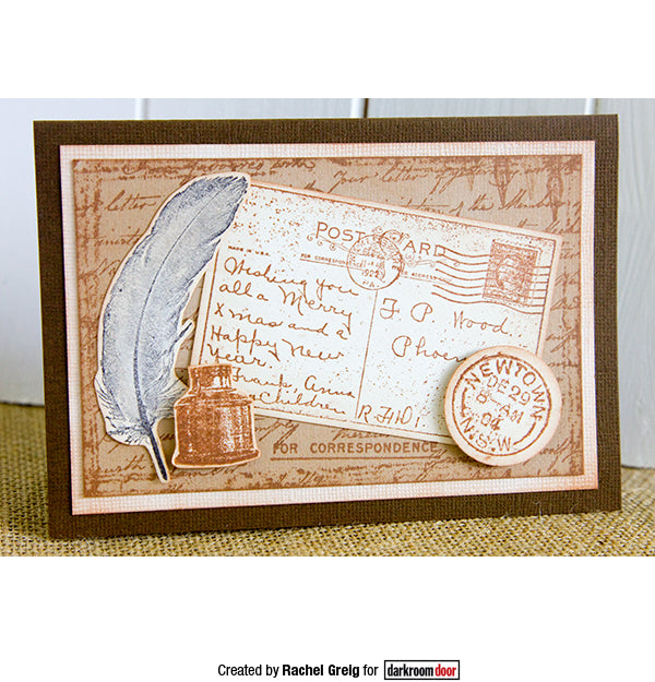 Rubber Stamp - Darkroom Door - Correspondence