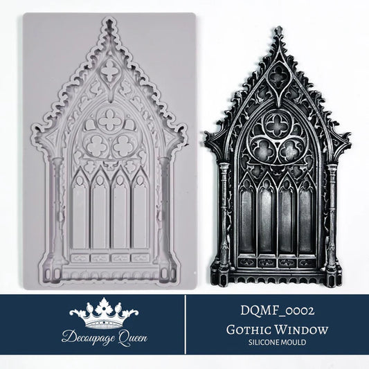 Decoupage Queen - Silicone Mould Gothic Window