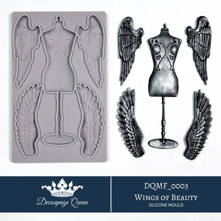 Decoupage Queen - Silicone Mould Wings Of Beauty