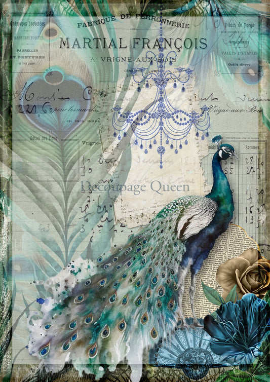 Decoupage Queen Rice Paper - A4 Sheet - Francois