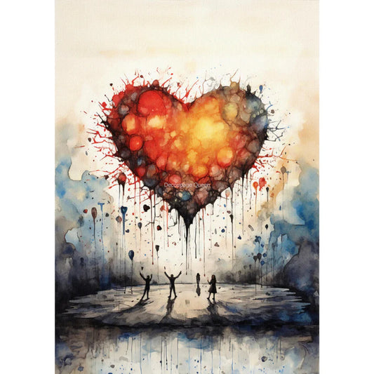 Andy Skinner - Rice Paper - A4 Sheet -The Heart Of Emotions