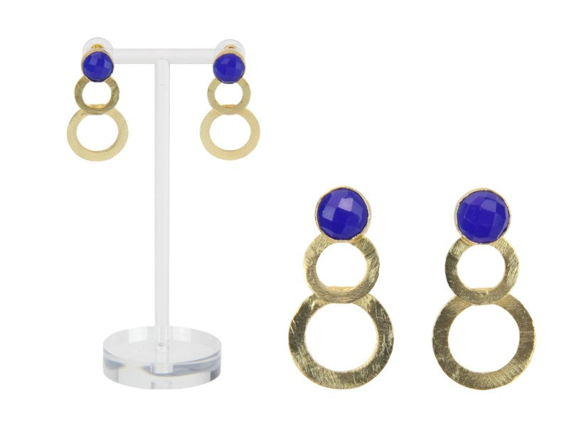 Gemstone Jewellery With 18ct Gold Plating Blue