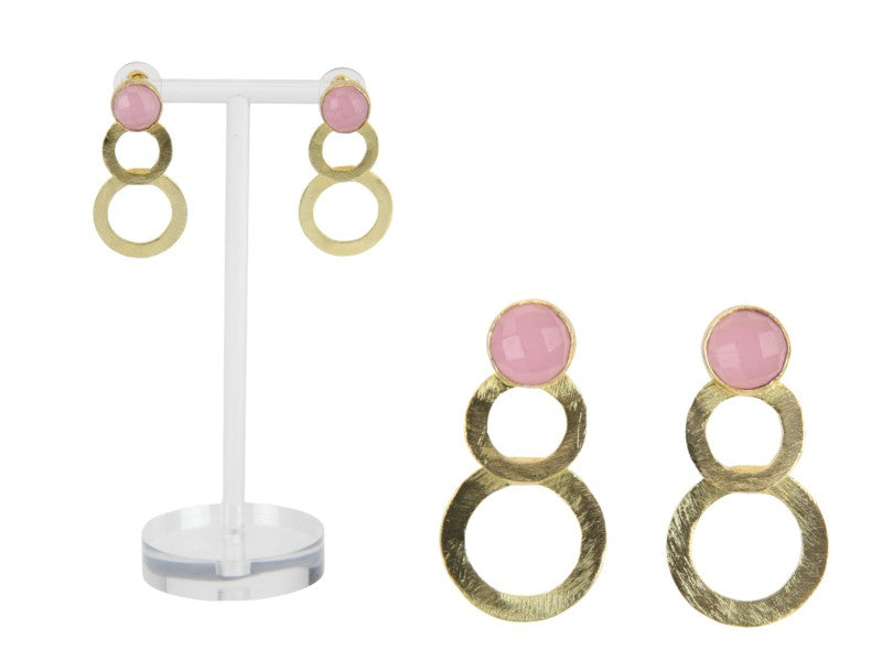 Gemstone Jewellery With 18ct Gold Plating Pink