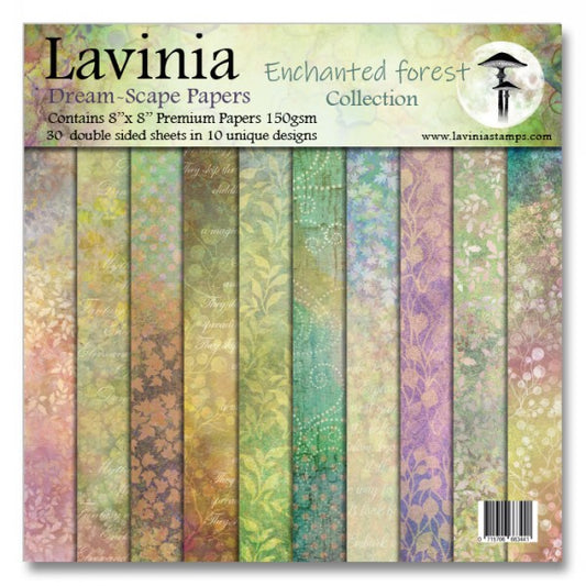 Lavinia Dream Scape Papers  8''x8'' Enchanted Forest Collection