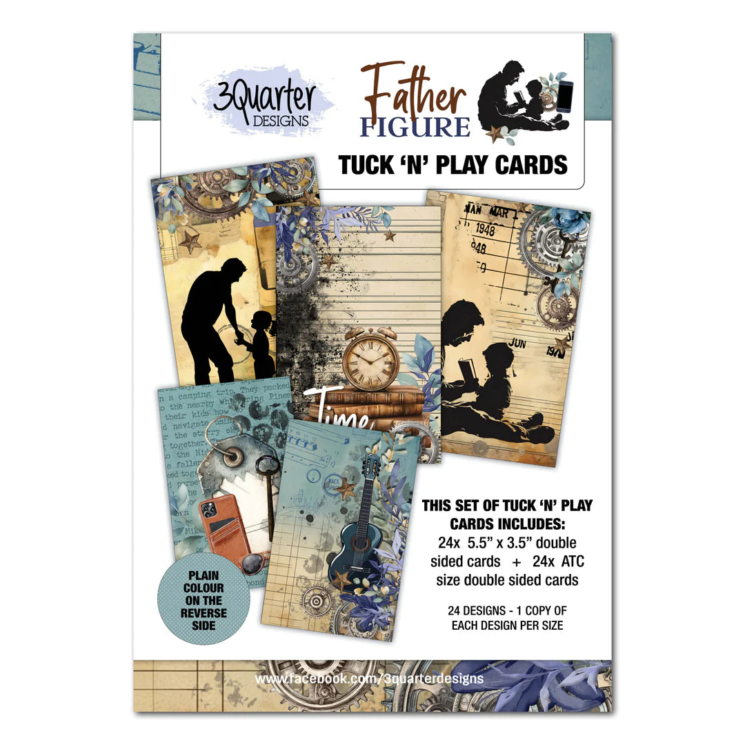 3 Quarter Designs - Father Figure Tuck 'n' Play Cards