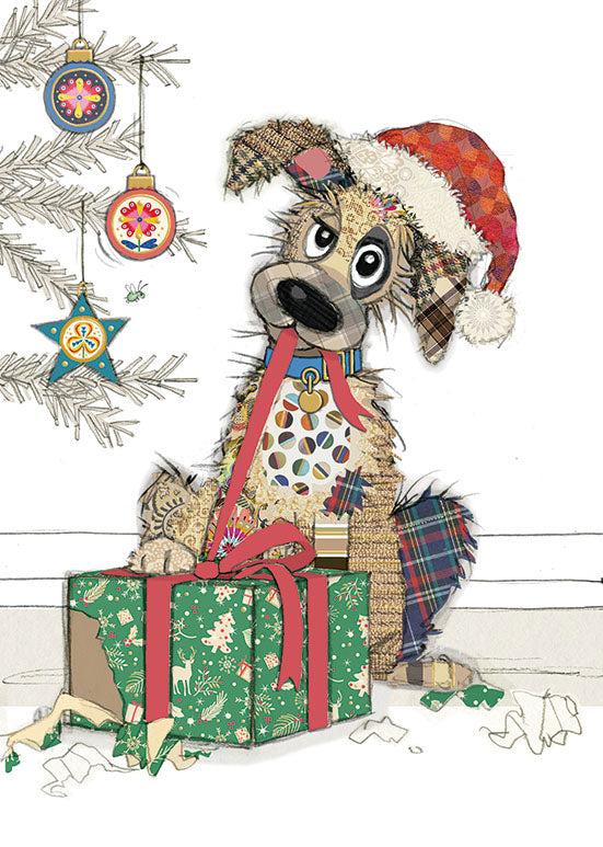 Bug Art Luxury Greeting Cards - Christmas Mutt