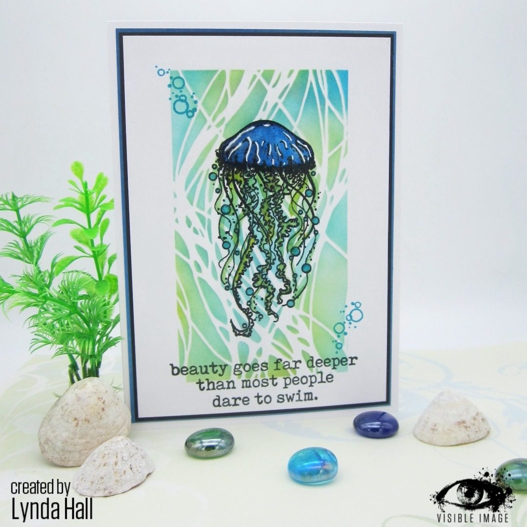 Visible Image clear stamps -Dare To Swim