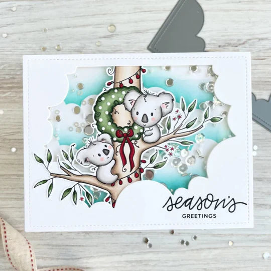 Paper Rose -  Clear Stamp Set -Koala Christmas Tree