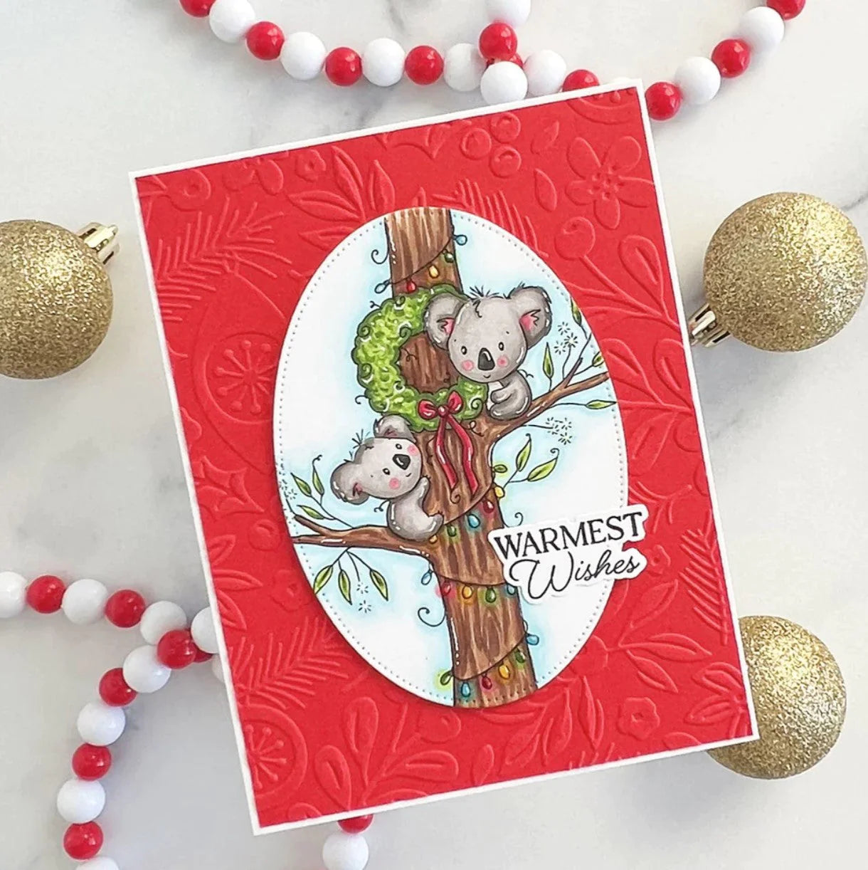 Paper Rose -  Clear Stamp Set -Koala Christmas Tree