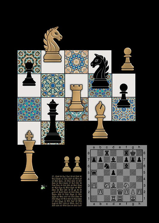 Bug Art Luxury Greeting Cards - Chess