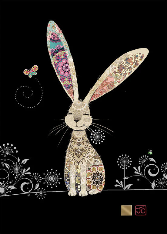 Bug Art Luxury Greeting Cards - Decorative Rabbit