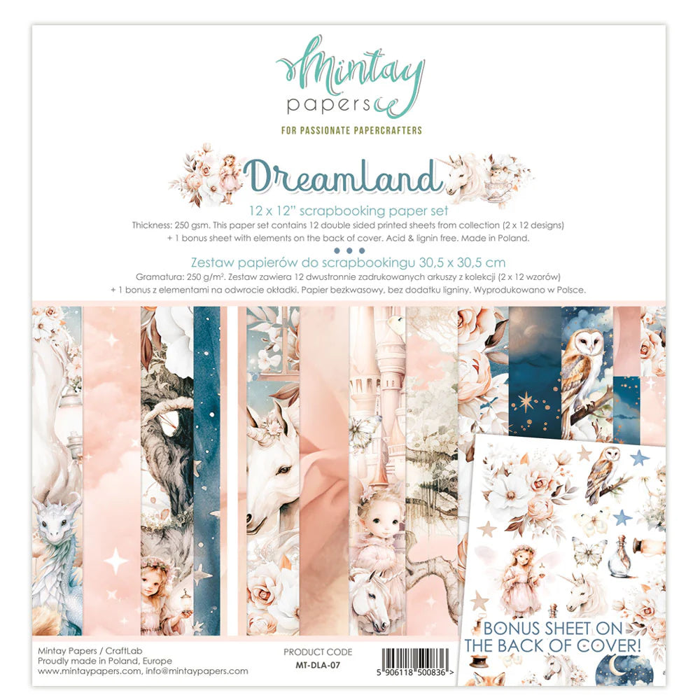 Mintay Papers - Dreamland 12 x 12 Scrapbooking Paper set