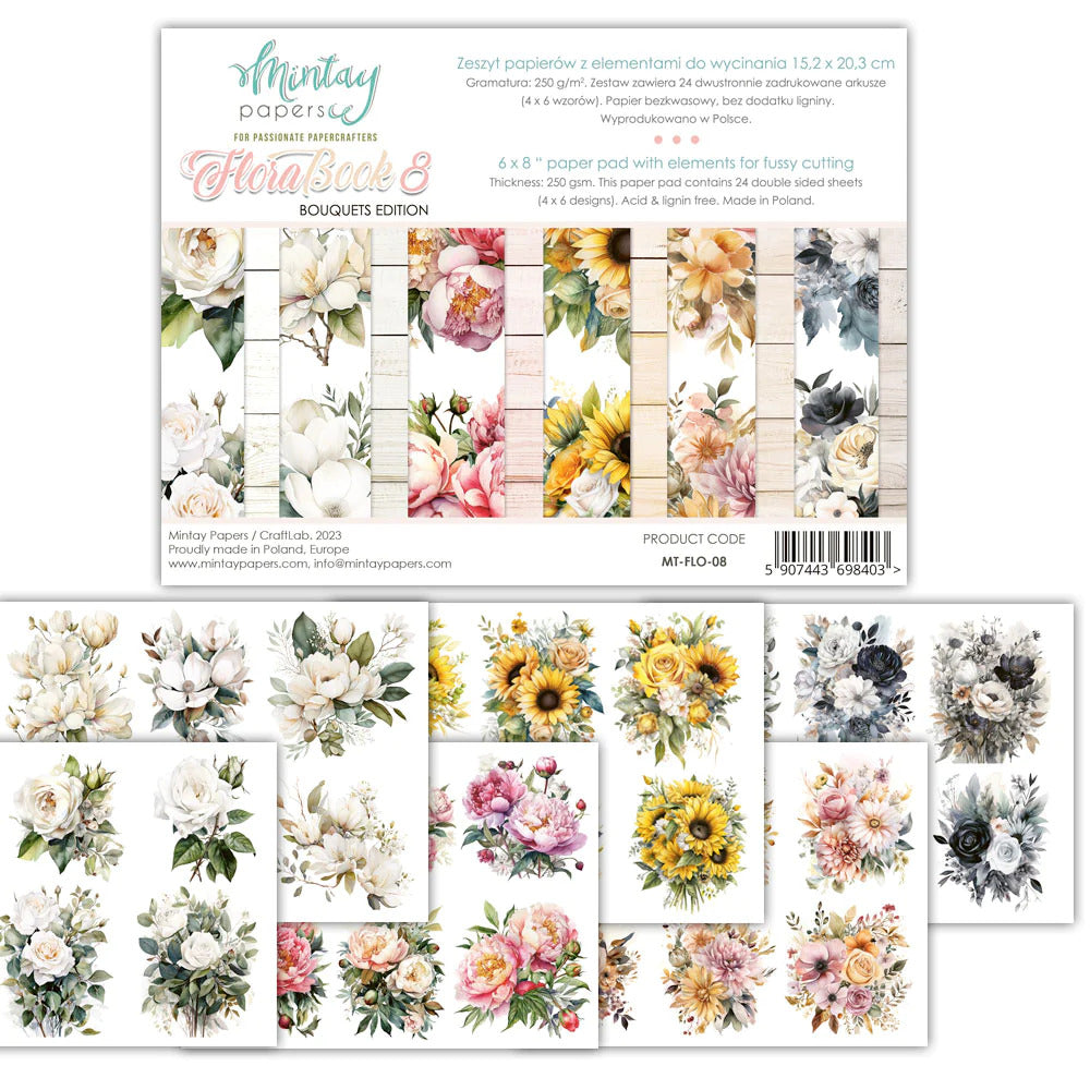 Mintay Papers - Booklets 6x8 - Floral 8