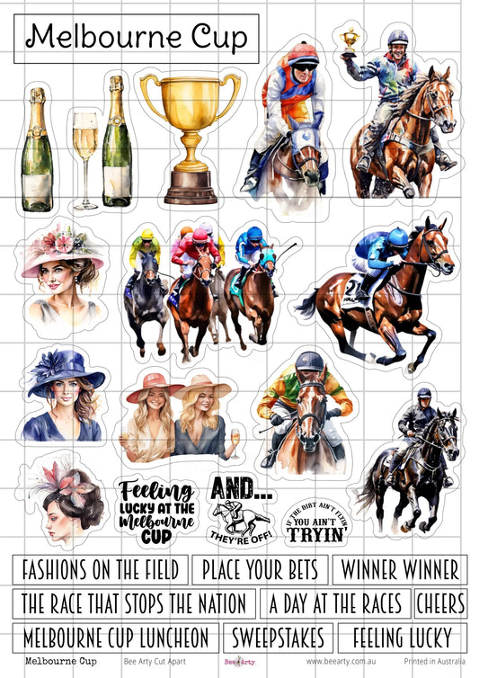 Bee Arty - A4 Cut Out Sheets - Melbourne Cup