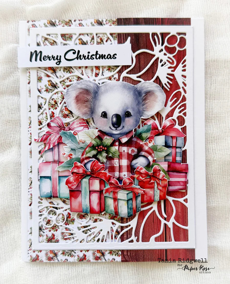 Paper Rose Cut Aparts - Christmas Time Koalas