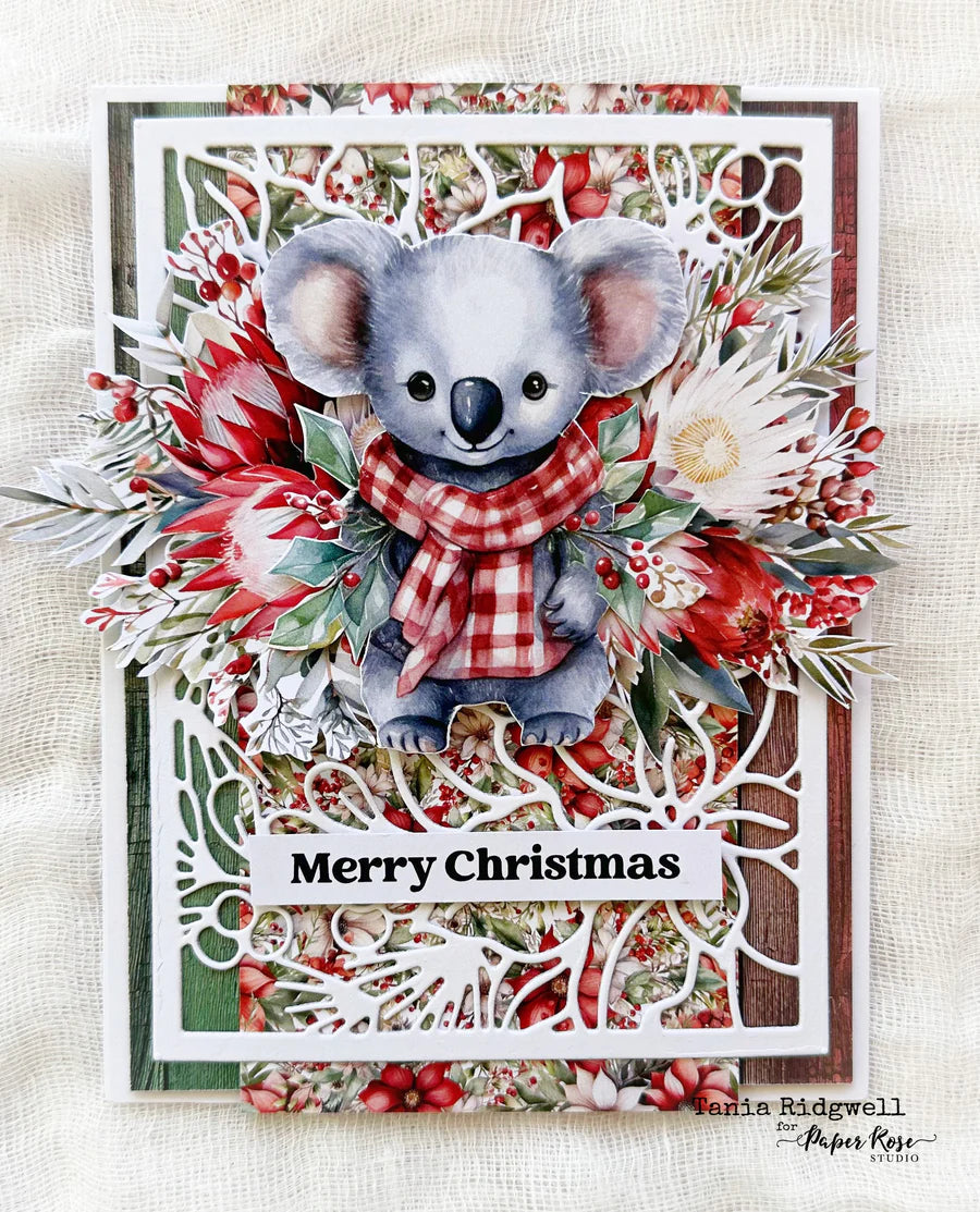 Paper Rose Cut Aparts - Christmas Time Koalas