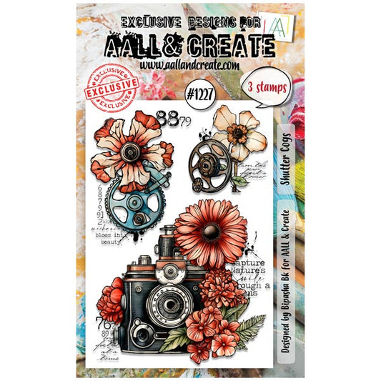 AALL & CREATE - A6 Stamps -Shutter Cogs #1227