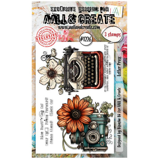 AALL & CREATE - A6 Stamps - Letter Press #1226