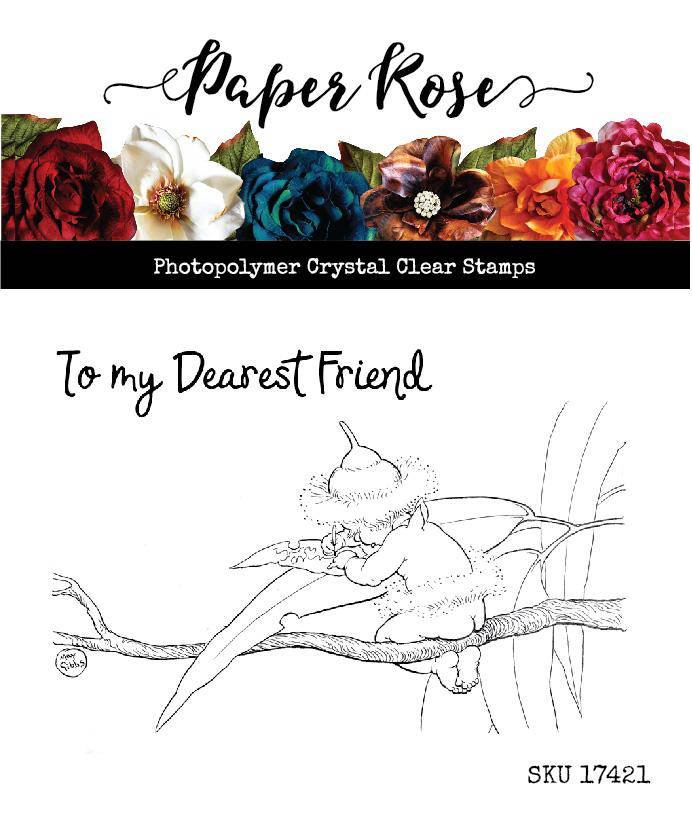 Paper Rose -  Clear Stamp Set - Snugglepot & Cuddlepie - Dearest Friends