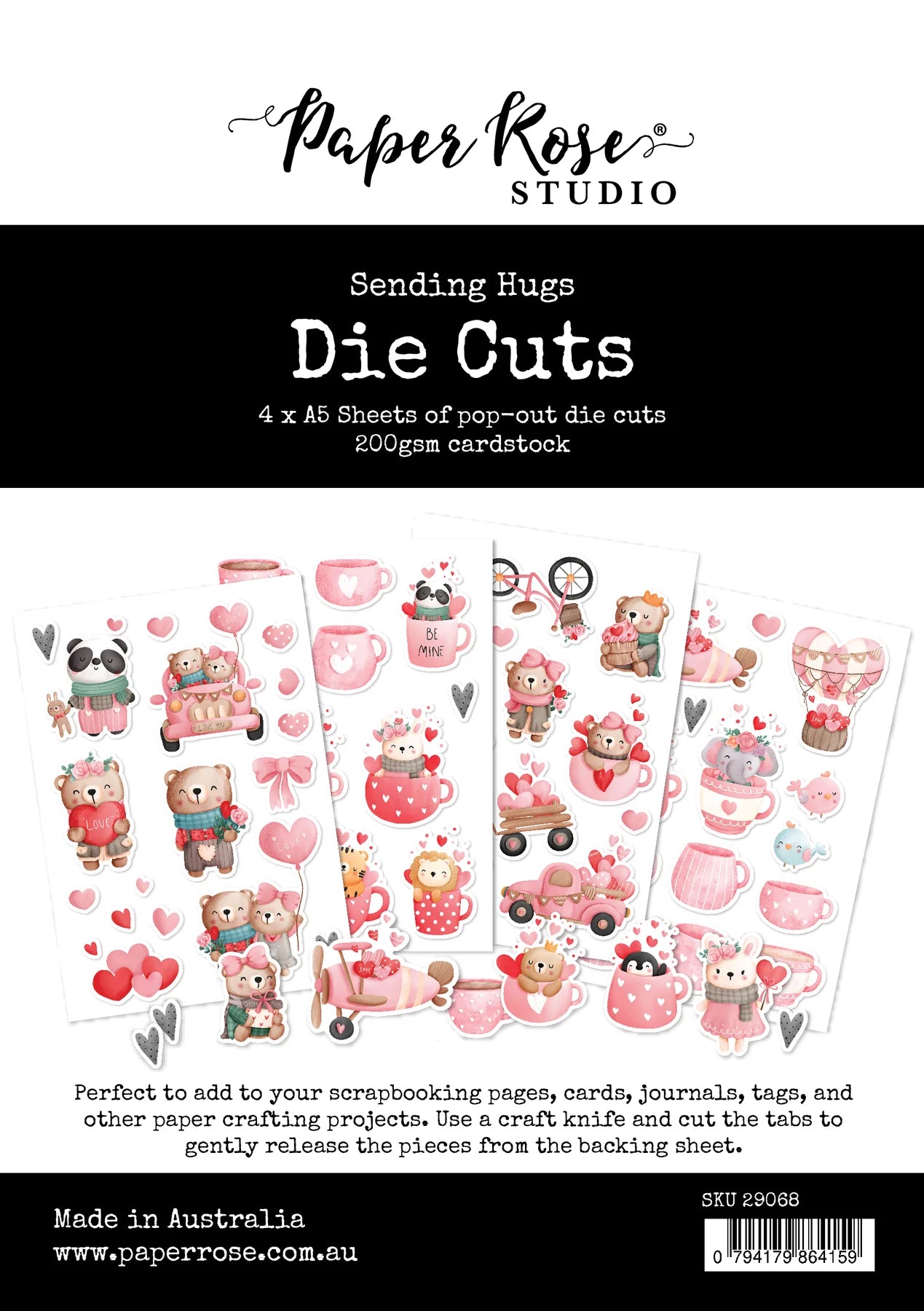 Paper Rose - Sending Hugs Die Cuts