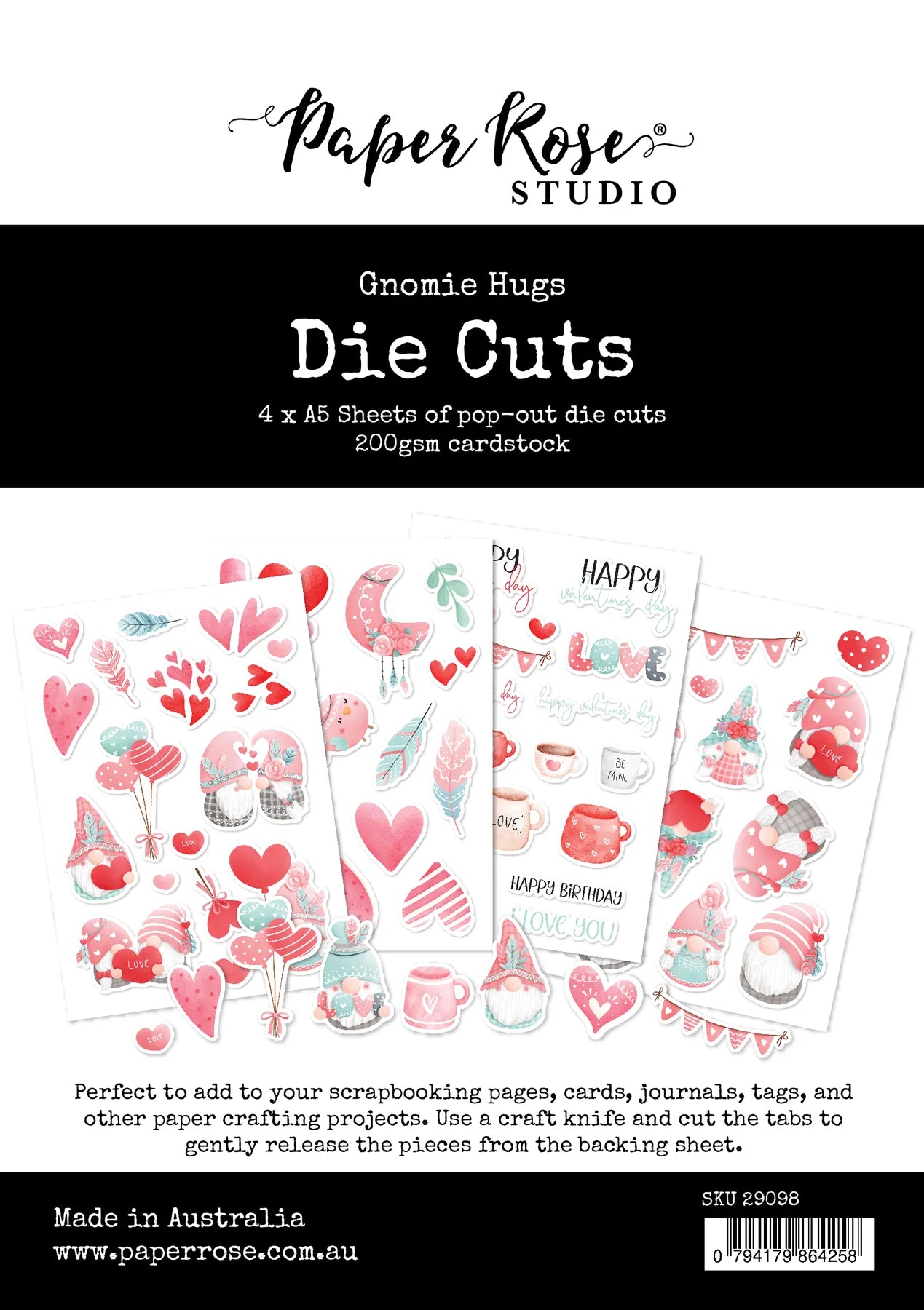 Paper Rose - Gnomie Hugs Die Cuts