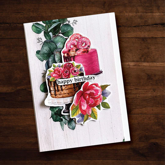 Paper Rose -Cake Time Die Cuts