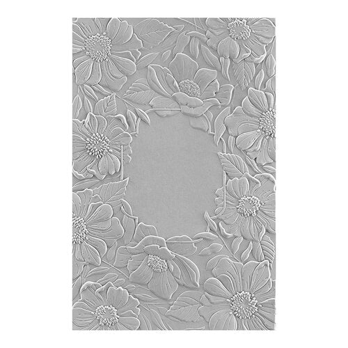 Spellbinders - 3D Embossing Folders - Four Petal Floral