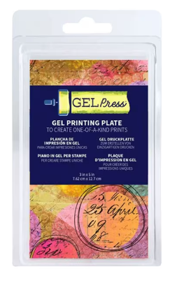 Gel Press Gel Printing Plate 3'' x 5''    7.62cm x 12.70cm