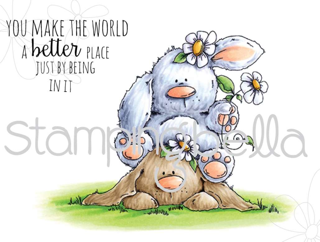 Stamping Bella -  Cling Stamps - Stuffies Bunny Piles