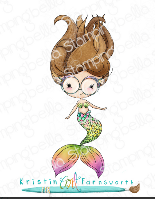 Stamping Bella - Cling Stamps - Lunettes mermaid