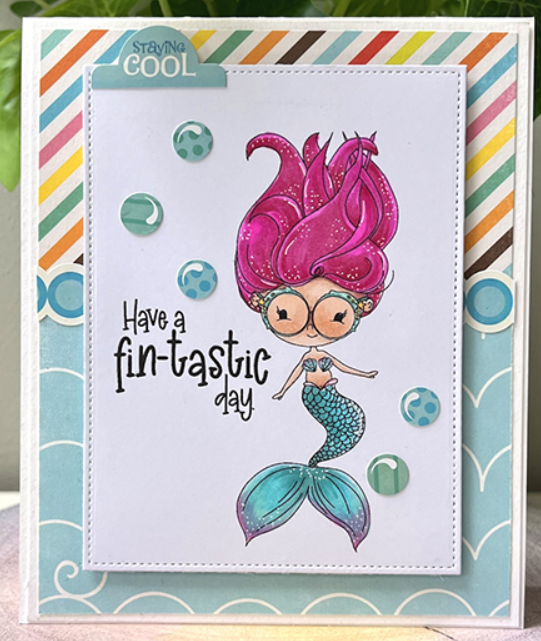 Stamping Bella - Cling Stamps - Lunettes mermaid