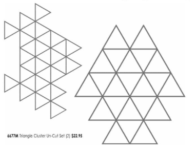 Kaszazz Rubber Stamp - Triangle Cluster