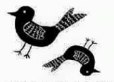 Kaszazz Rubber Stamp - Spring Birds (un-cut set)