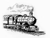 Kaszazz Rubber Stamp - Train