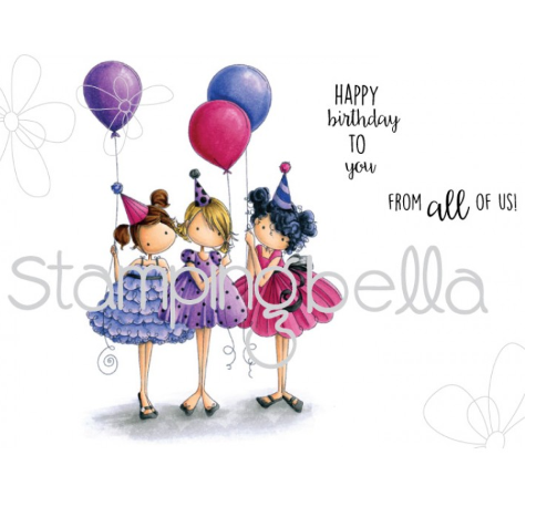 Stamping Bella -  Cling Stamps - Tiny Townie Birthday Party