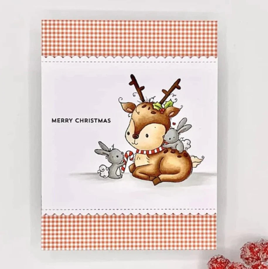 Paper Rose -  Metal Die - Sweet Reindeer