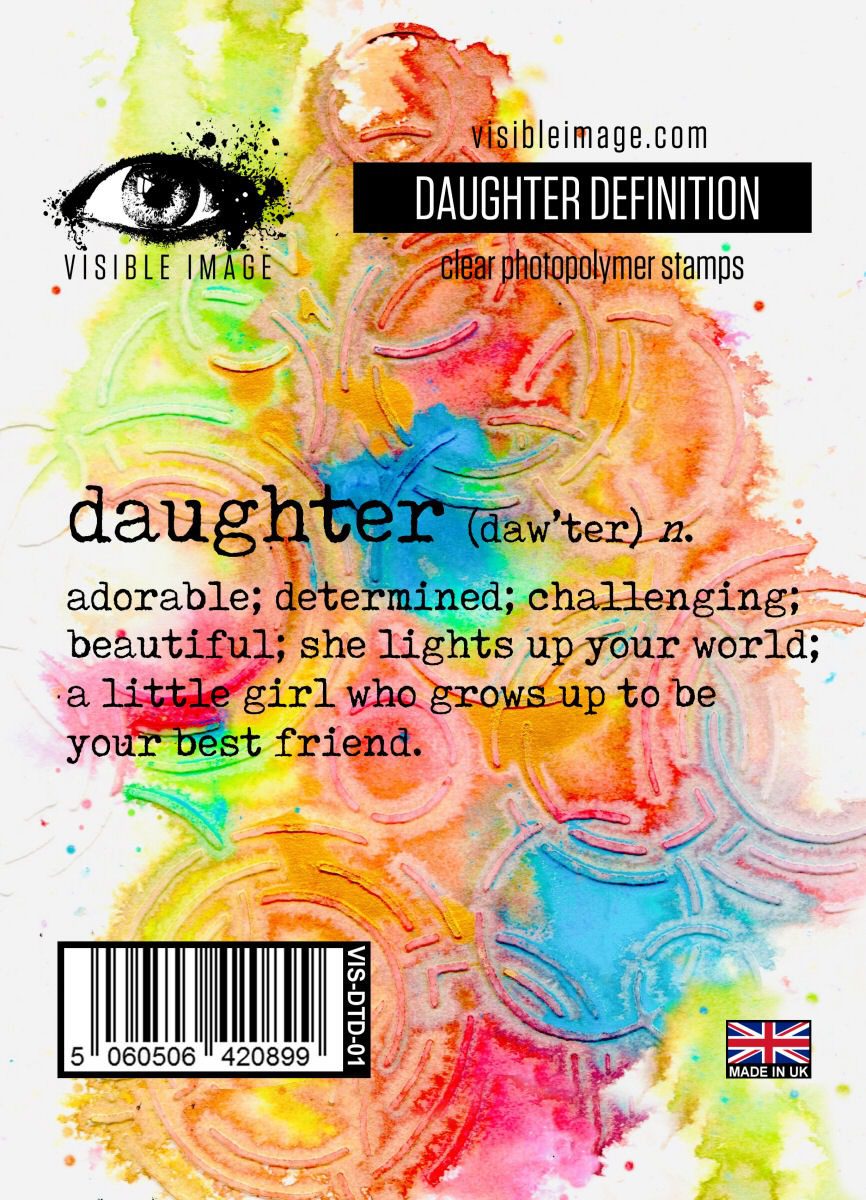 Visible Image clear stamps - Daughter Definition