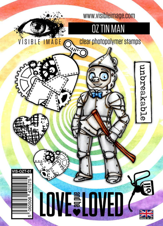 Visible Image clear stamps -Oz Tin Man