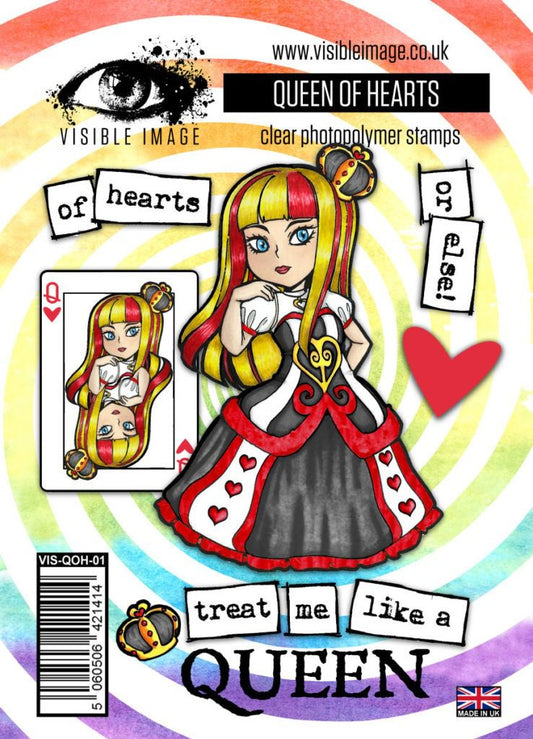 Visible Image Clear Stamps - Queen Of Hearts