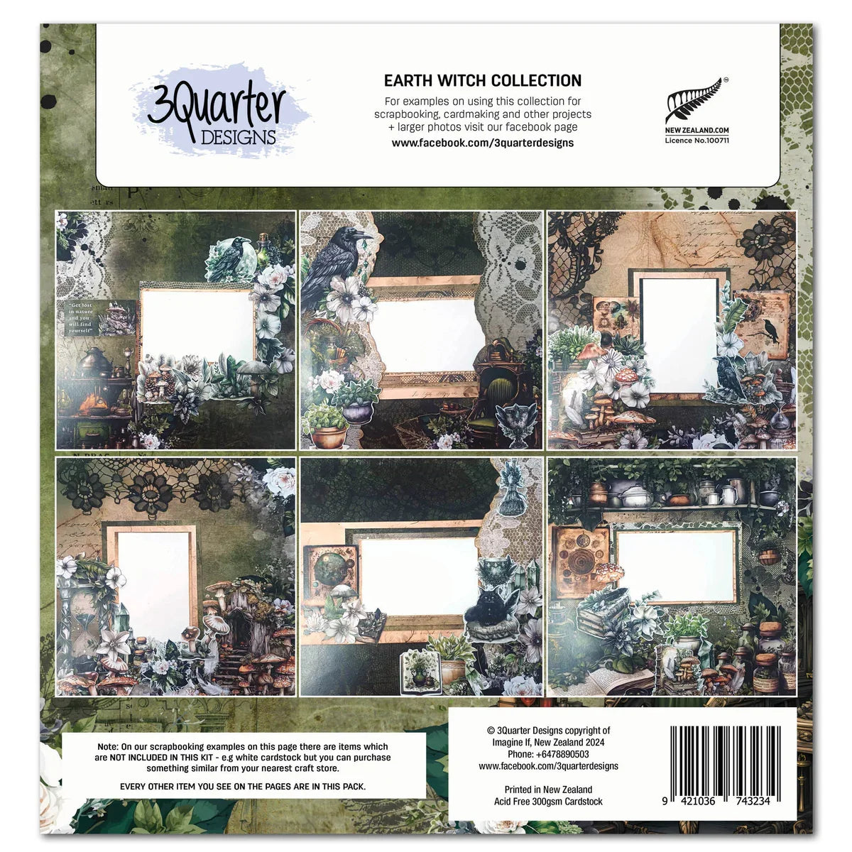 3 Quarter Designs - Earth Witch Collection Designer Paper & Diecuts Set