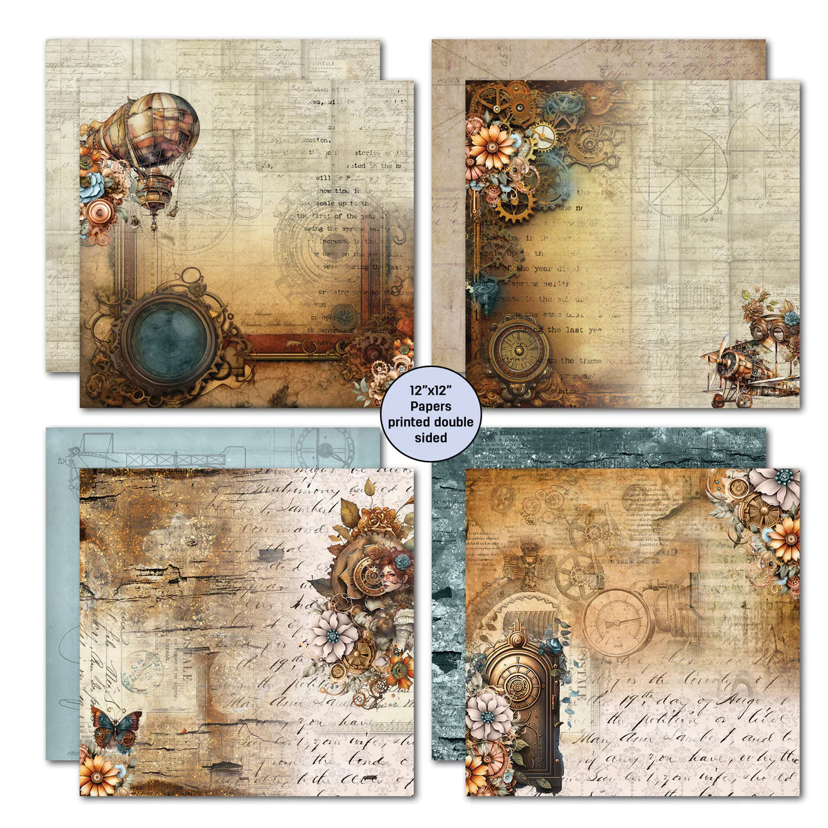 3 Quarter Designs - Invention Age Collection 12 x 12 Kit & Diecuts Set